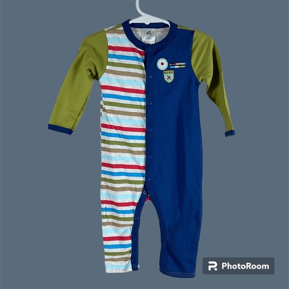 Just Born Other - Just Born Baby Boy Organic Cotton One Piece Coverall Jumper 12 months New